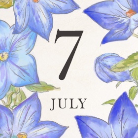 文月を「桔梗」で楽しむ