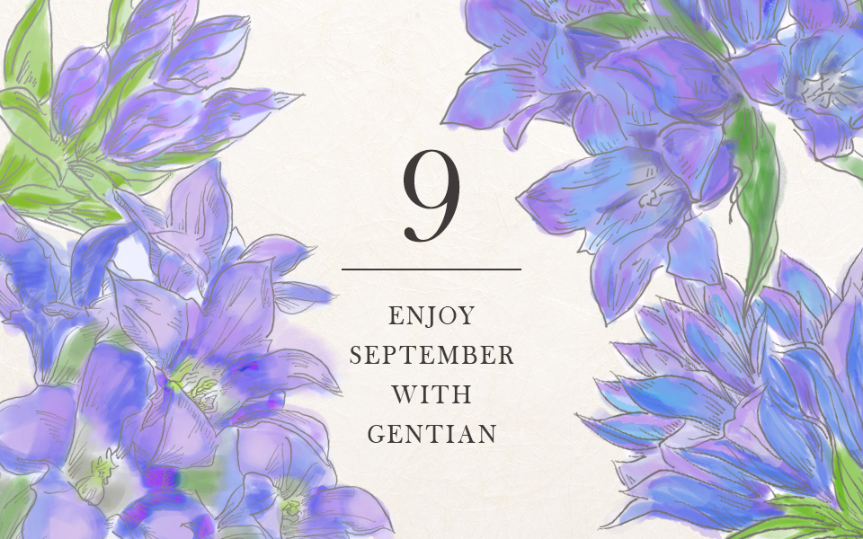 自宅で楽しむコラム「FLOWER STORY」長月を「リンドウ」で楽しむ｜フラワーギフト通販