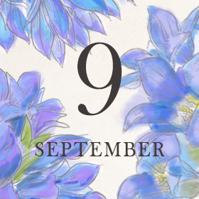 長月を「リンドウ」を楽しむ