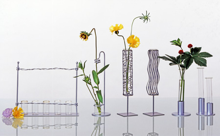 試験管のフラワーベース