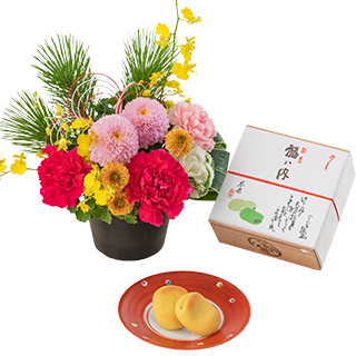 お花とギフトのセット 