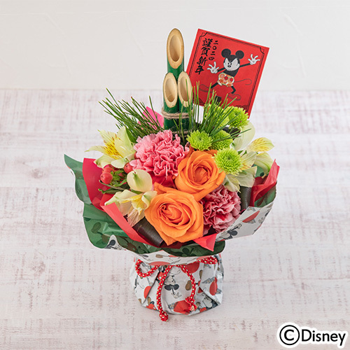ディズニー そのまま飾れるブーケ「謹賀新年（ミッキー）」