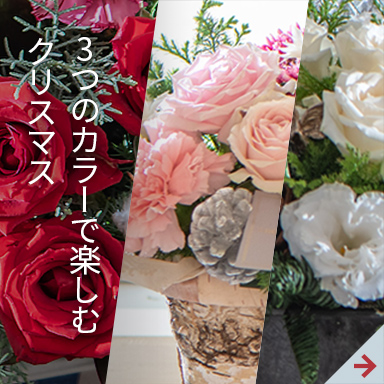 3つのカラーで楽しむクリスマス